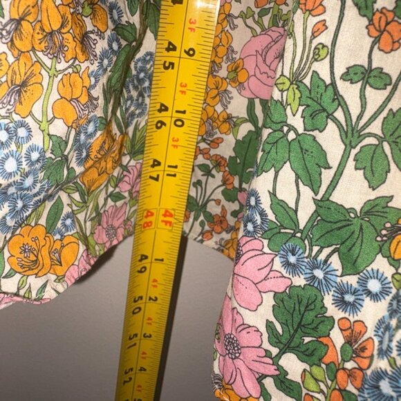 J.Crew x Liberty Floral Faux Wrap Flutter Sleeve Maxi Dress Pockets size 8 - Picture 6 of 13